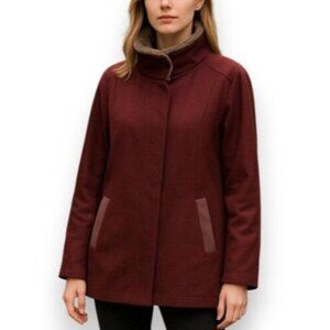 UGG AUSTRALIA Shelley Coat Fur Lined Sherpa Collar Jacket